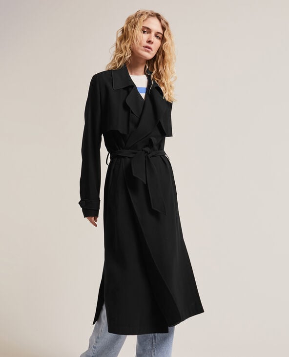 Manteau long fluide best sale femme