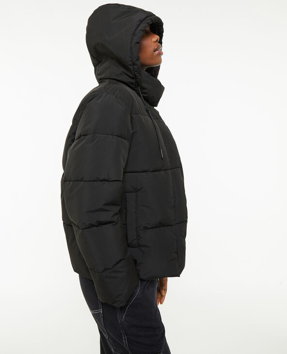 Doudoune chaude avec capuche noir - Pimkie