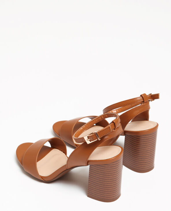 Sandales à talons larges marron - Pimkie