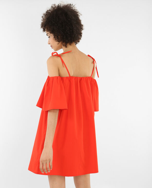 Robe ample à manches peekaboo rouge - Pimkie