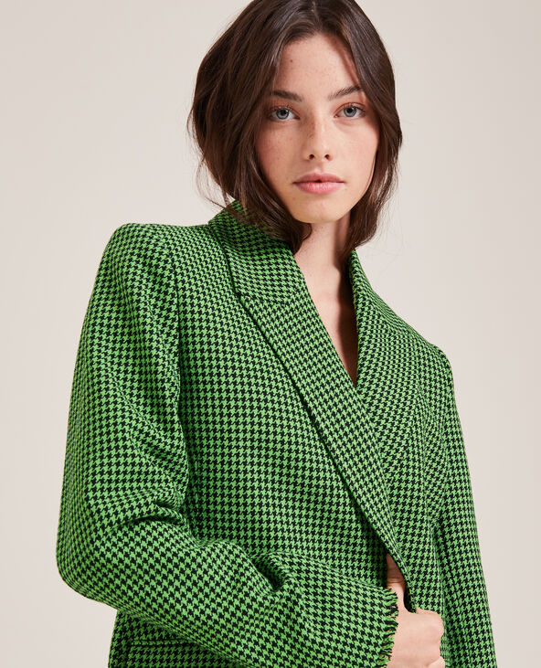 Veste blazer tweed noir - Pimkie