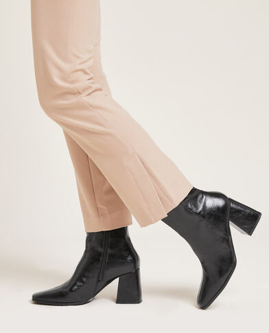 Boots à talon bouts carrés noir - Pimkie