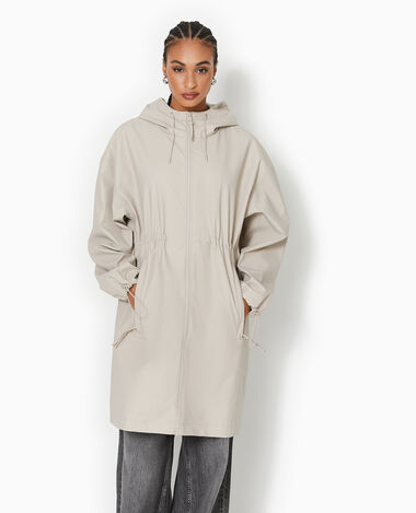 Manteau de pluie avec capuche beige - Pimkie