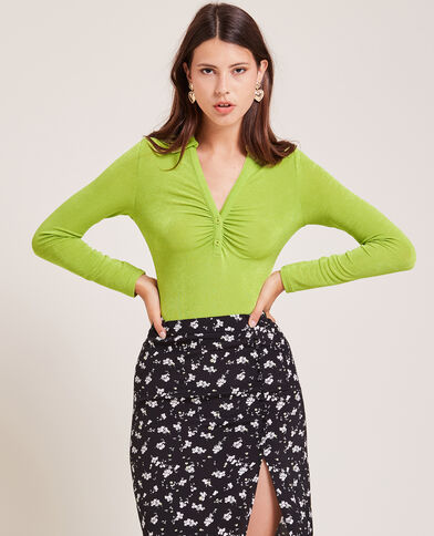 Body manches longues avec col vert - Pimkie