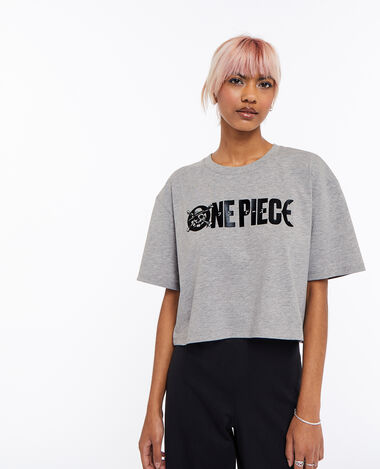 Ensemble pyjama One Piece gris chiné - Pimkie