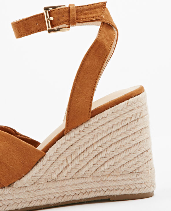 Sandale compensee paille clearance