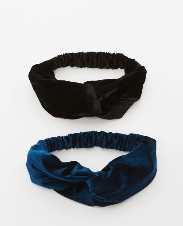 Lot de 2 headbands bleu foncé - Pimkie