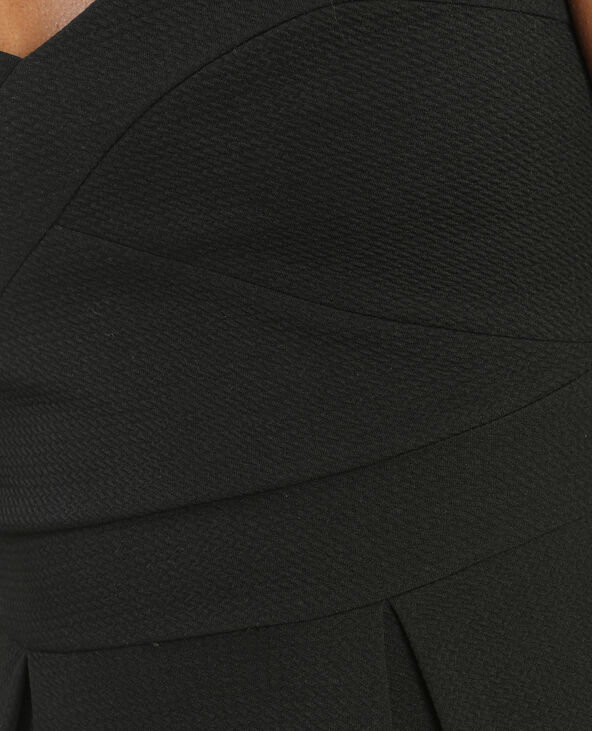 Robe bustier texturé noir - Pimkie
