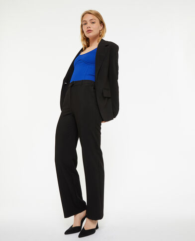 Pantalon de costume droit noir - Pimkie