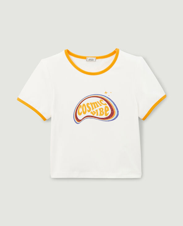 T-shirt court orange - Pimkie