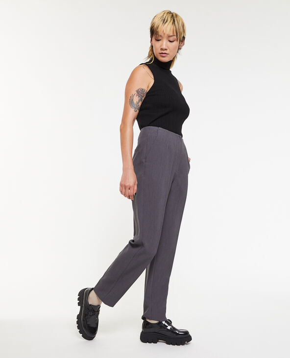 Pantalon cigarette gris foncé - Pimkie