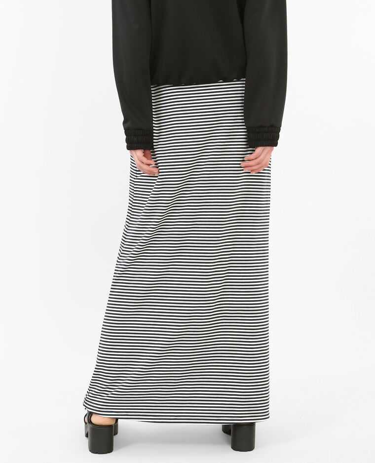 Lange Gestreepte Rok Zwart 690368635c09 Pimkie
