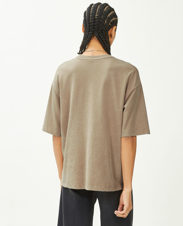 T-shirt imprimé oversize camel - Pimkie