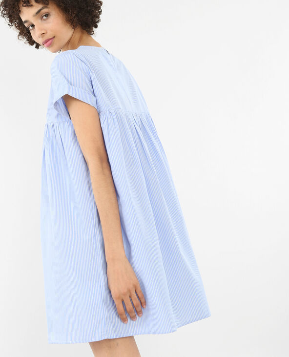Robe babydoll bleu ciel deals