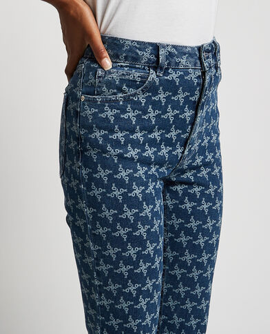 Jean flare taille haute bleu denim - Pimkie
