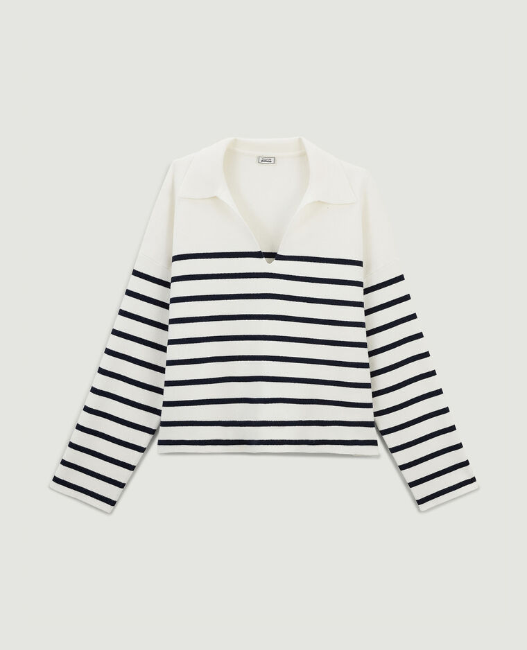 Pull avec col blanc - Pimkie