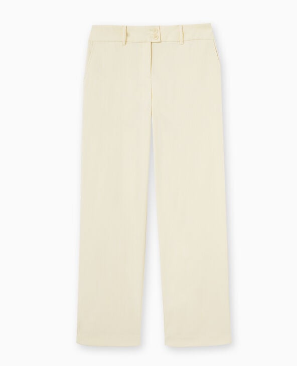 Pantalon droit taille basse beige - Pimkie