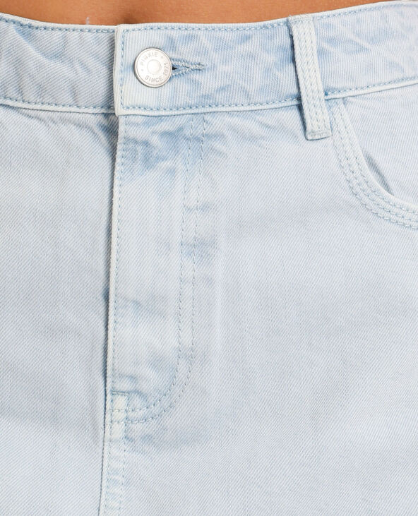 Jupe en jean clair bleu clair - Pimkie