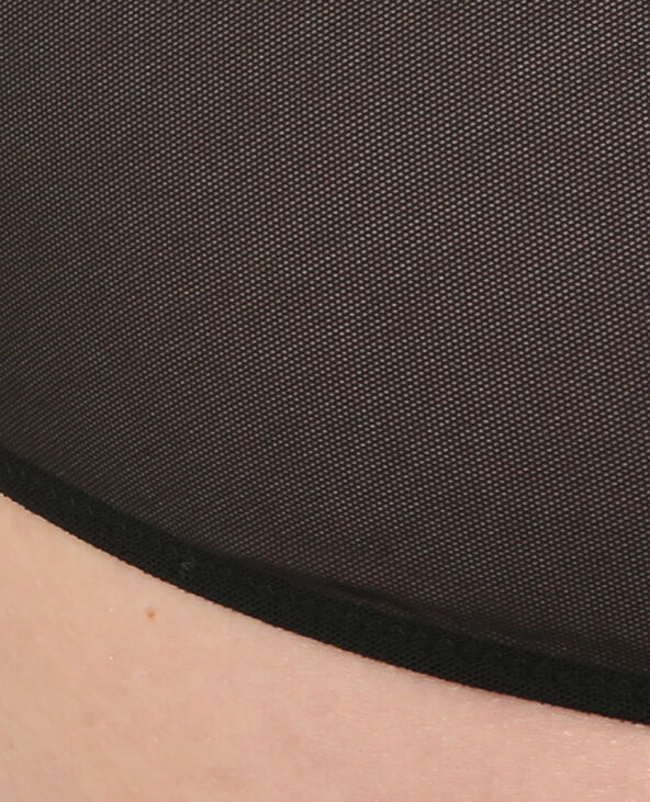 Culotte motif velours noir - Pimkie