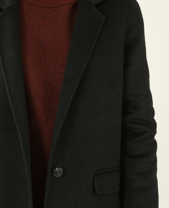 Manteau long noir - Pimkie