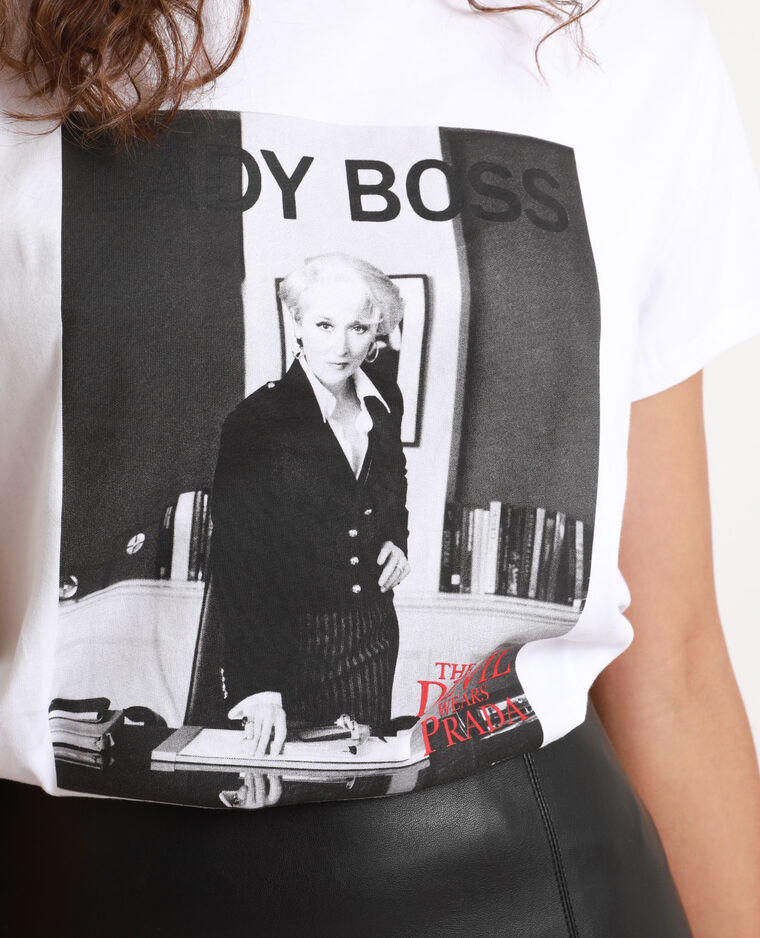 Schuldig Plagen evalueren T-shirt Le diable s'habille en Prada blanc - 407738905N48 | Pimkie