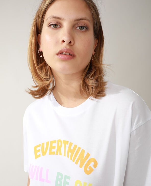 T-shirt oversize blanc - Pimkie