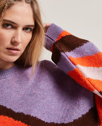 Pull col rond violet - Pimkie