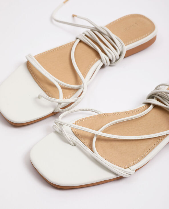 Sandales à lacets blanc - Pimkie