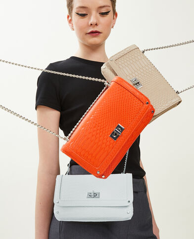 Sac pochette avec chaines brique - Pimkie