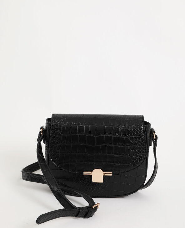 Sac croco noir zara clearance