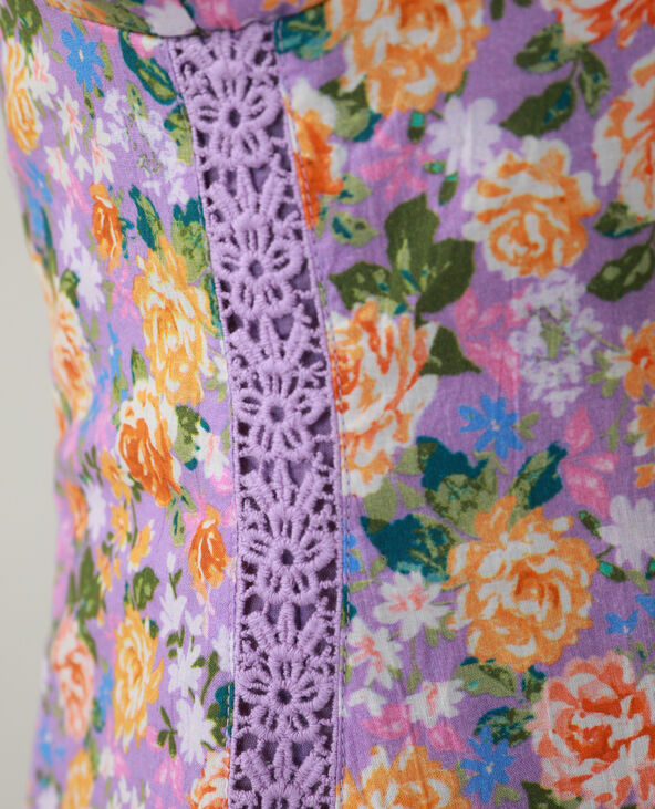 Robe fleurie violet - Pimkie