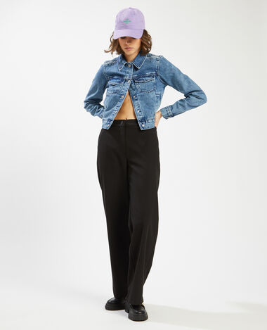 Veste courte en jean bleu - Pimkie