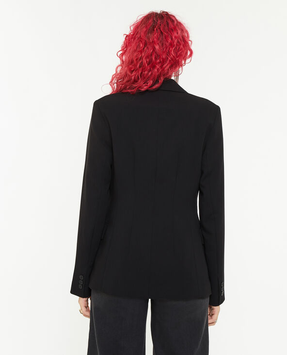 Veste blazer contrée noir - Pimkie