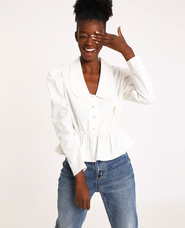 Blouse sale col claudine