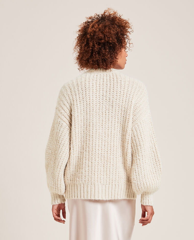 Gilet en grosse maille écru - Pimkie