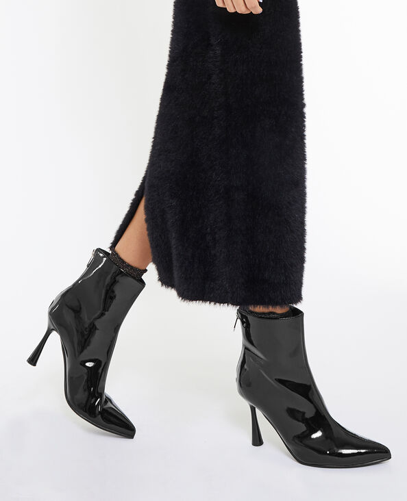 Boots pointues vernies noir - Pimkie