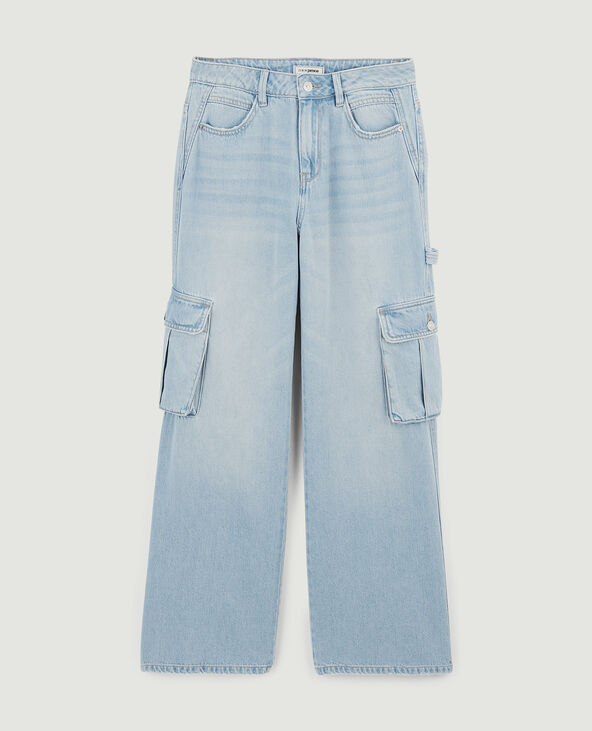 Jean cargo large bleu - Pimkie