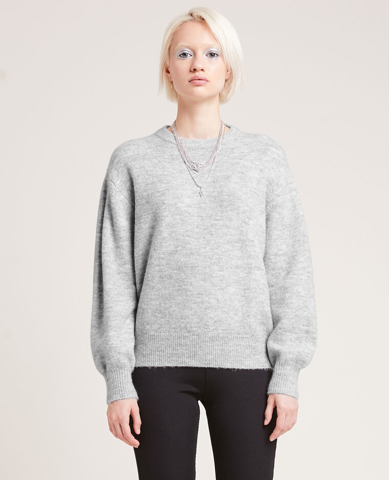 Pull en maille gris chiné - Pimkie