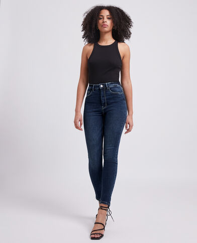 Jean skinny taille haute bleu marine - Pimkie