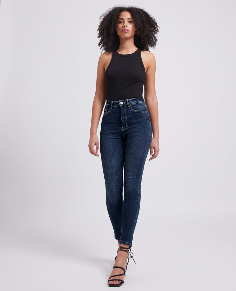 Jean skinny taille haute bleu marine - Pimkie