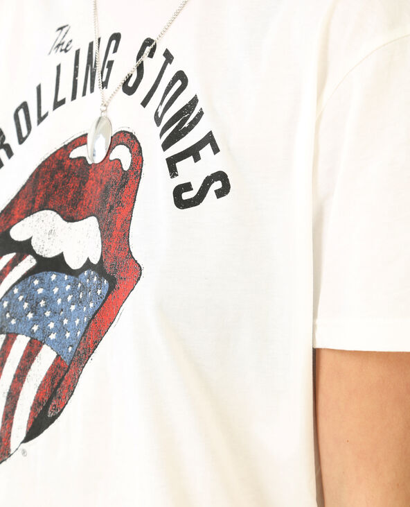 T-shirt Rolling Stones blanc - Pimkie