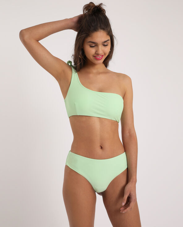 Haut de bikini asymétrique vert anis - Pimkie
