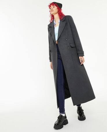 Long manteau hot sale en laine