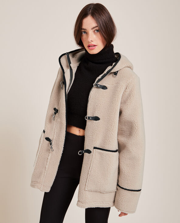 Duffle coat femme noir capuche store