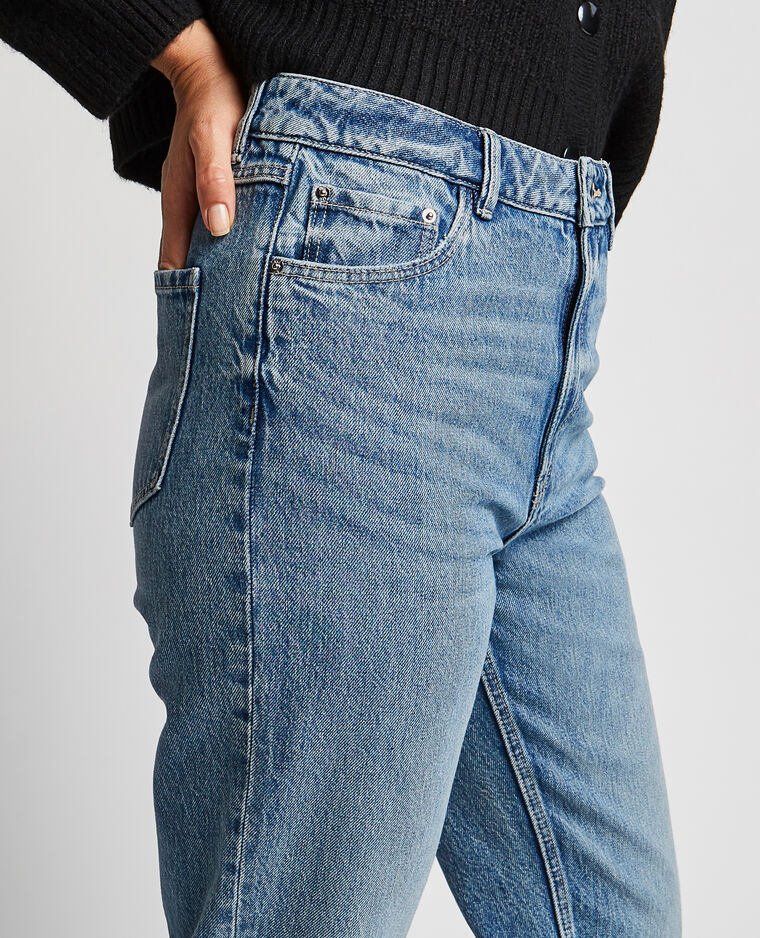 Jean droit taille haute bleu - Pimkie