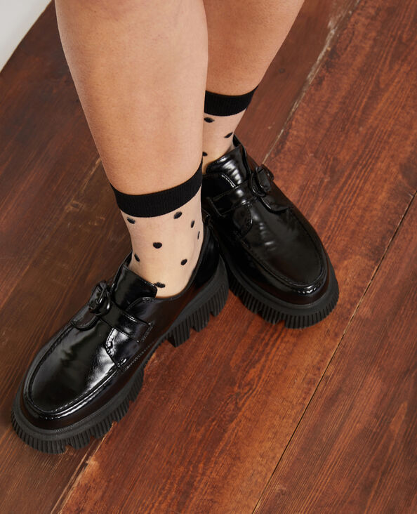 Chaussettes transparentes à pois blanc - Pimkie