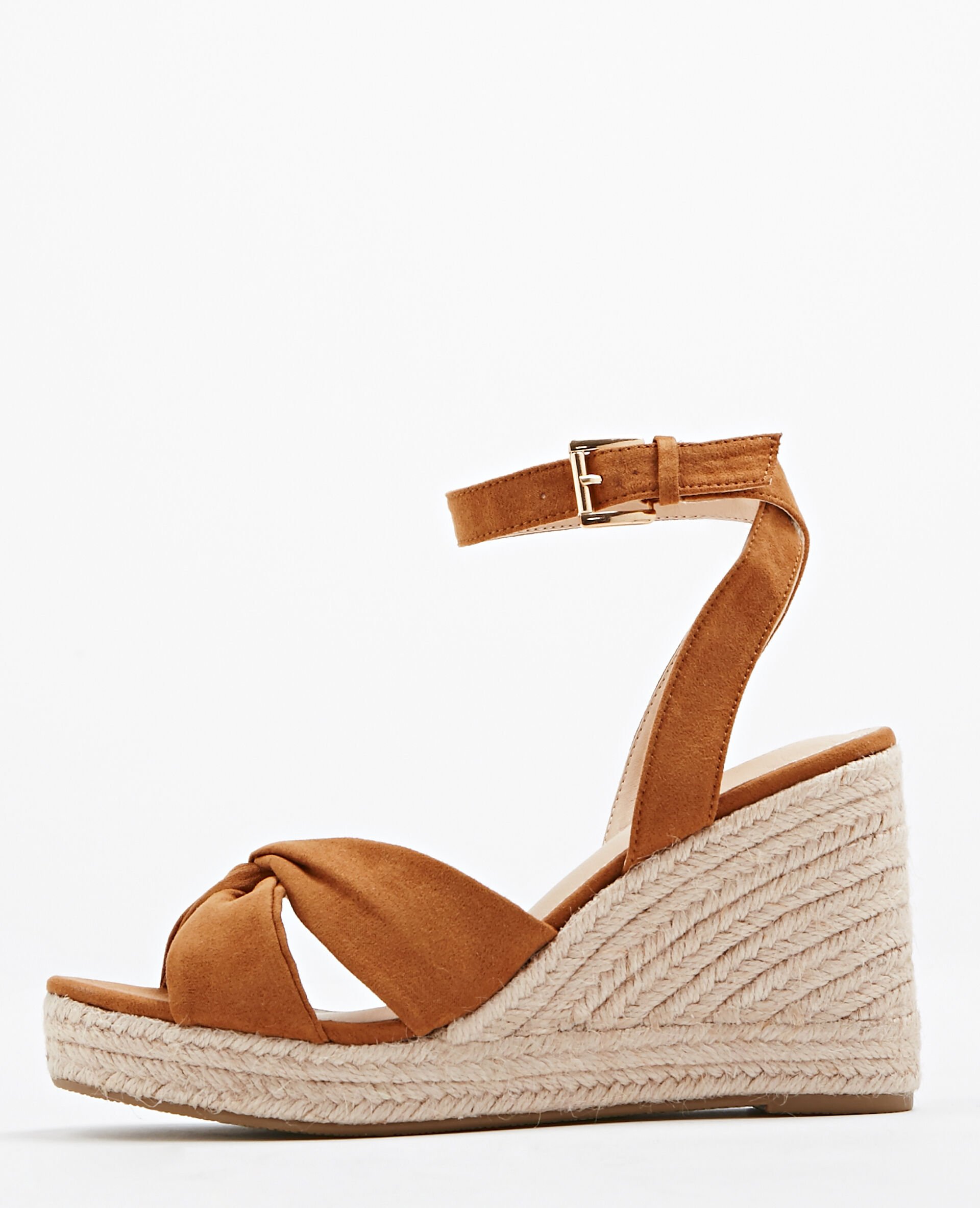 sandales compensees paille