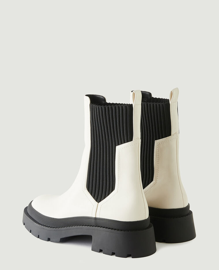 Bottines Chelsea blanc - Pimkie