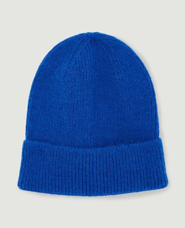 Bonnet avec revers bleu électrique - Pimkie