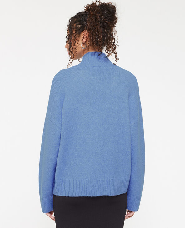 Pull oversize col montant bleu - Pimkie